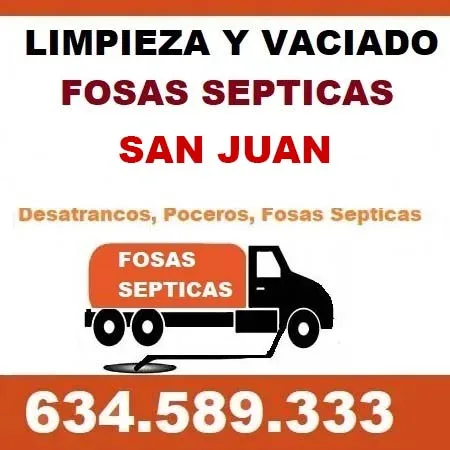 limpieza de fosas septicas Playa de San Juan Alicante